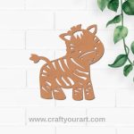 Zebra Cutout MDF Design 1