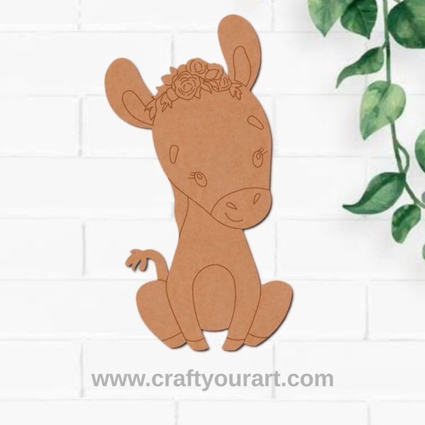 Baby Zebra Pre Marked MDF Design 1