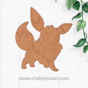 Eevee Pokemon Pre Marked MDF Design 2
