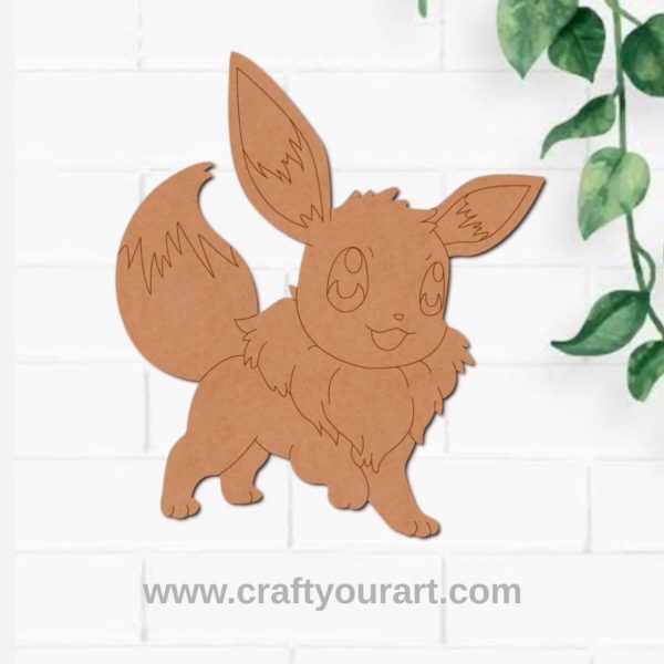 Eevee Pokemon Pre Marked MDF Design 2
