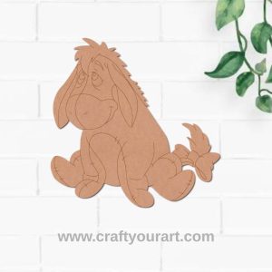 Winnie The Pooh Donkey Pre Marked MDF Design 1