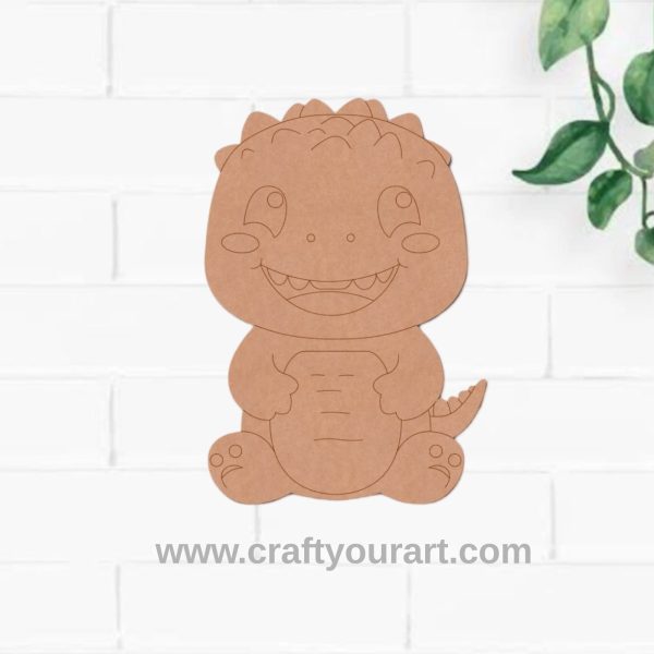 Baby Crocodile Pre Marked MDF Design 4