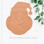 Christmas Santa Clause Teasing face Pre Marked Design 1