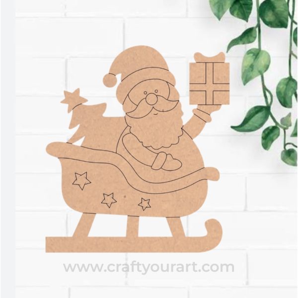 Santa Claus with Gift Bag Pre Marked Design 1