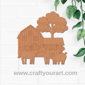 Animal Barn Pre Marked MDF Design 1