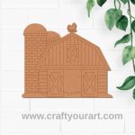 Farm Barn Silo Pre Marked MDF Design 2
