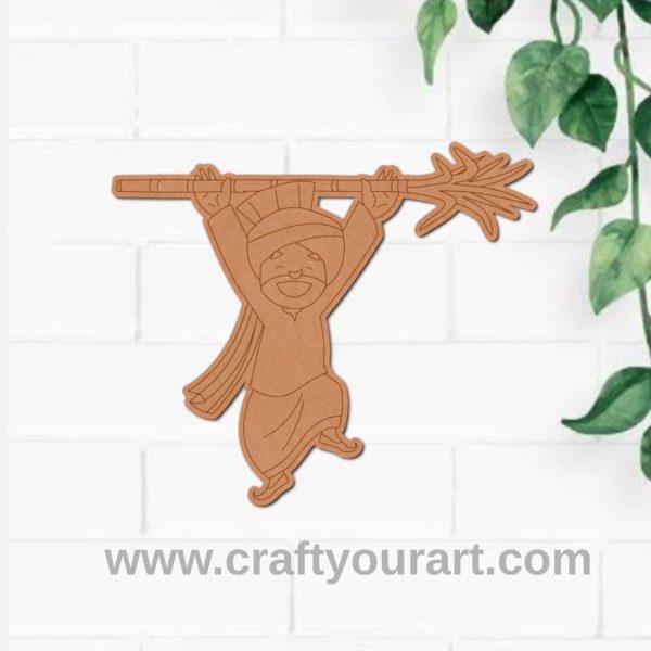 Baisakhi Man Pre Marked MDF Design 1