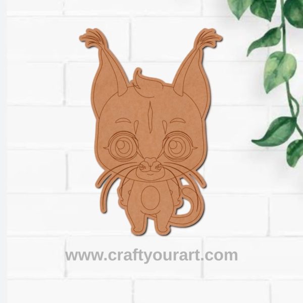 Caracal Wild Cat Pre Marked MDF Design 2