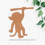 Squirrel Monkey Pre Marked MDF Design 1