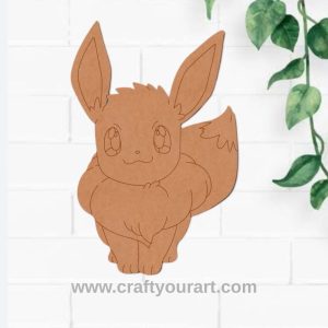 Eevee Pokemon Pre Marked MDF Design 3