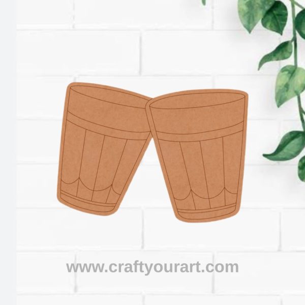 Chai Tea Glasses Pre Marked MDF Design 1