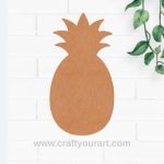 Pineapple Cutout MDF Design 1