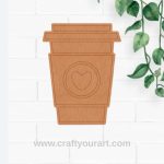 Coffee Cup Pre Marked MDF Design 2