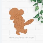 Pizza Chef Pre Marked MDF Design 1