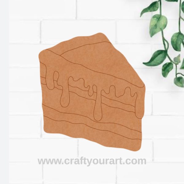 Cake Slice Pre Marked MDF Design 1