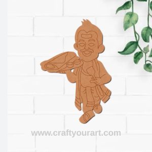 Man With Dosa Pre Marked MDF Design 1