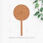 Candy Stick Pre Marked MDF Design 1