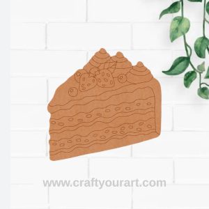 Cake Slice Pre Marked MDF Design 2