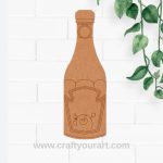 Tomato Ketchup Bottle Pre Marked MDF Design 1