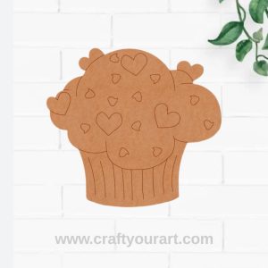 Cupcake Pre Marked MDF Design 3