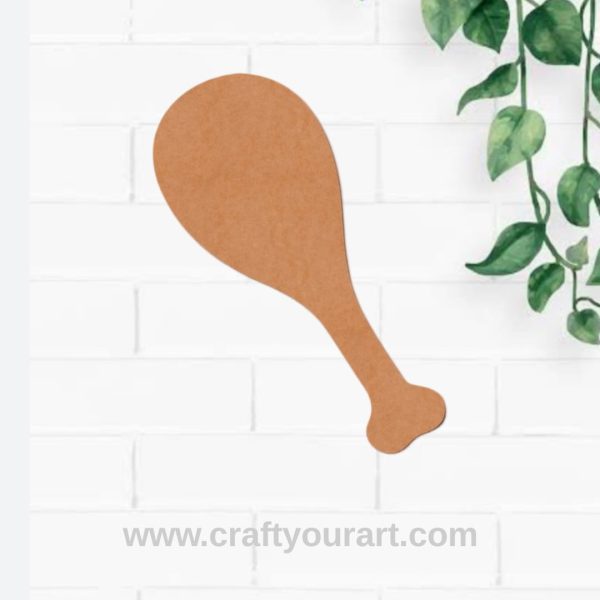 Chicken Leg Piece Cutout MDF Design 1