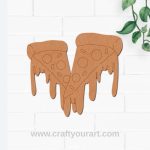 Pizza Slices Pre Marked MDF Design 1