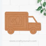 Ice Cream Truck Pre Marked MDF Design 1
