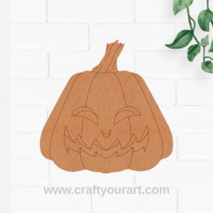 Halloween Pumpkin Pre Marked MDF Design 1
