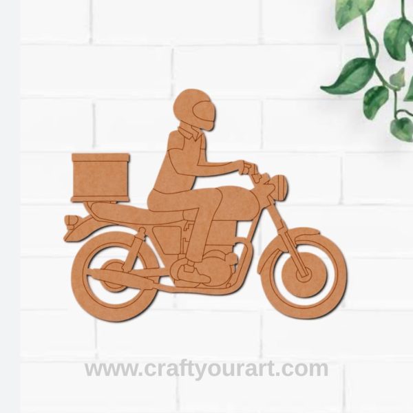 Delivery Rider Pre Marked MDF Design 1