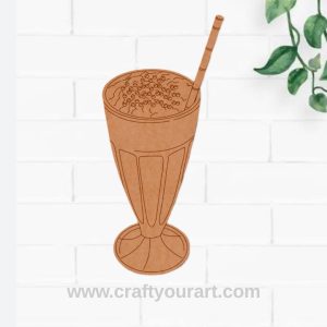 Coffee Shake Pre Marked MDF Design 1