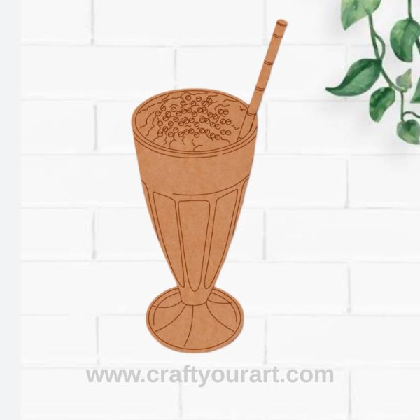 Coffee Shake Pre Marked MDF Design 1