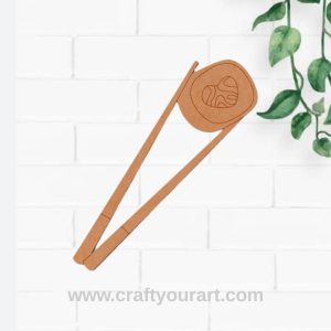 Chopsticks Sushi Pre Marked MDF Design 1