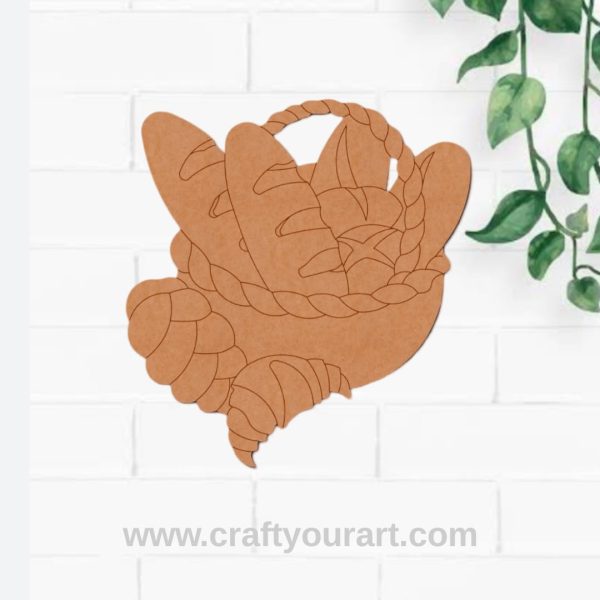 Breads In A Basket Pre Marked MDF Design 1