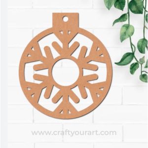 Christmas Hanging Snowflake Cutout Design 1