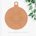 Christmas Hanging Snowflake Pre Marked Design 1