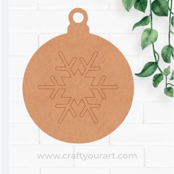 Christmas Hanging Snowflake Pre Marked Design 1