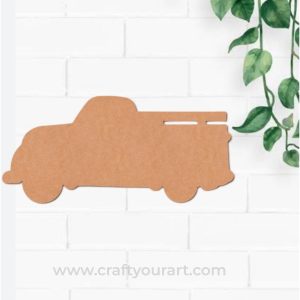 Christmas Truck MDF Cutout Design 1