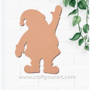 Christmas Santa Clause Cutout MDF Design 1