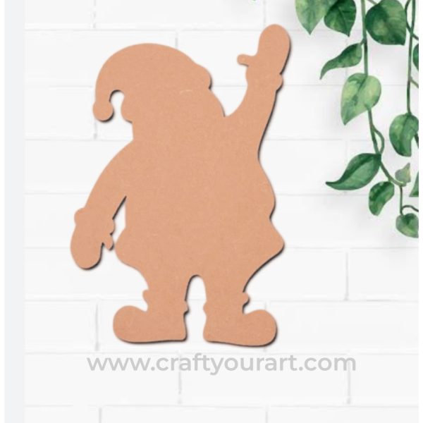 Christmas Santa Clause Cutout MDF Design 1