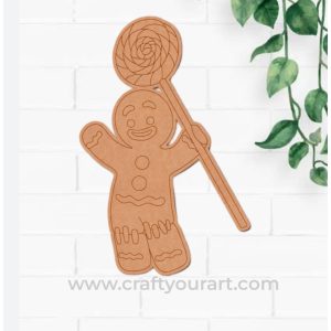 Christmas Gingerbread Man Pre Marked Design 3