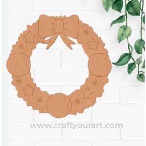 Christmas Decoration Pre Marked MDF Design 1