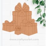 Christmas Gifts Pre Marked MDF Design 1