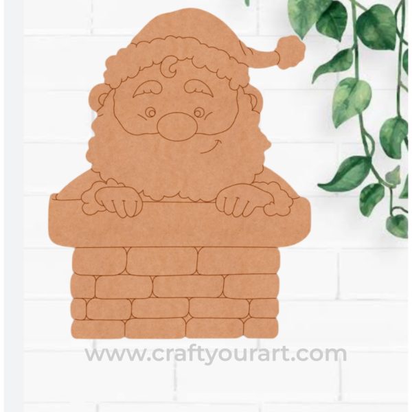 Christmas Santa Claus Pre Marked MDF Design 10