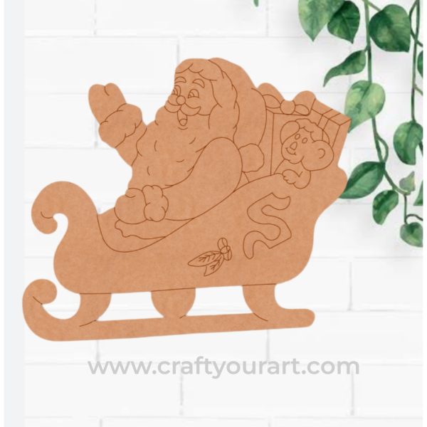 Christmas Santa Claus Pre Marked MDF Design 11