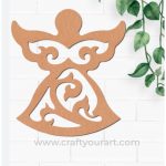 Christmas Angel Cutout MDF Design 1
