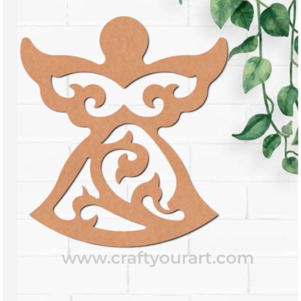 Christmas Angel Cutout MDF Design 1
