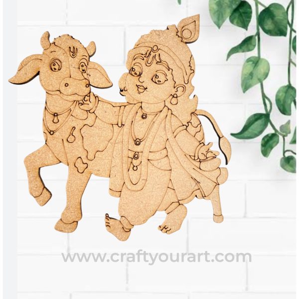 Krishna With Cow Design 1