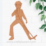 Disco Dancer Man Pre Marked MDF Design 1