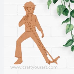 Disco Dancer Man Pre Marked MDF Design 1