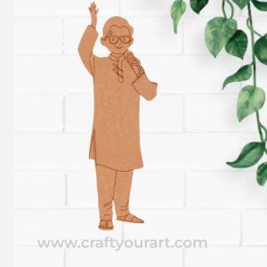 Man Poet Pre Marked MDF Design 1